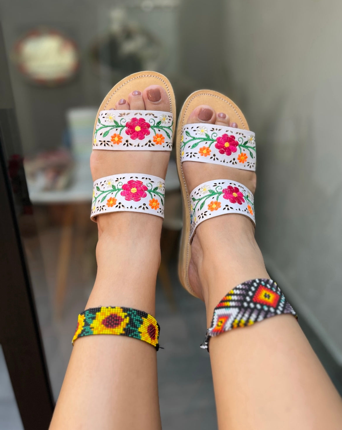 Sandalias Zara blanco
