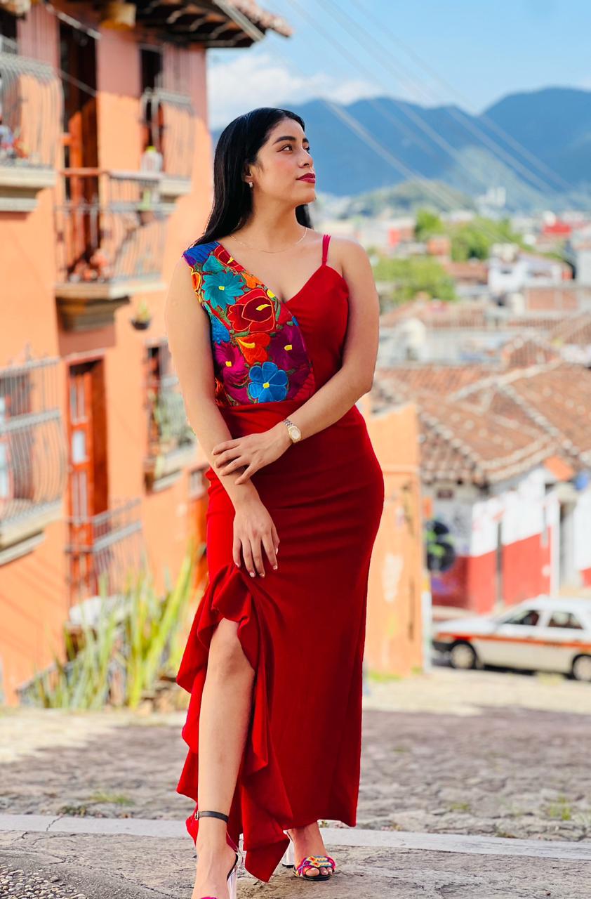 Vestido Fiesta telar