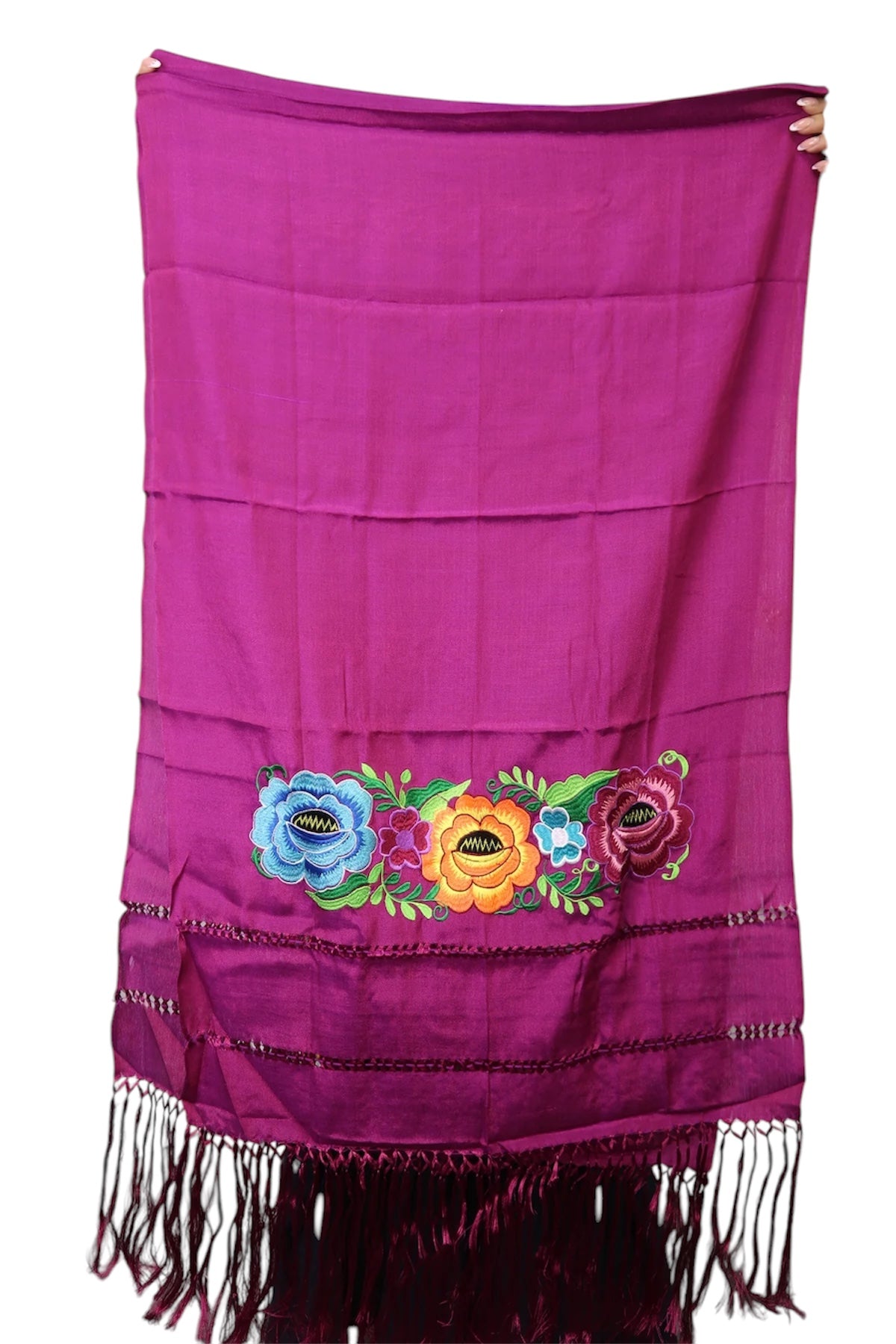 Rebozo Seda Floral