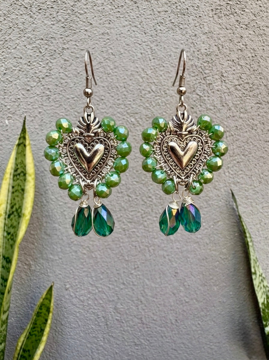 Sagrado corazón verde