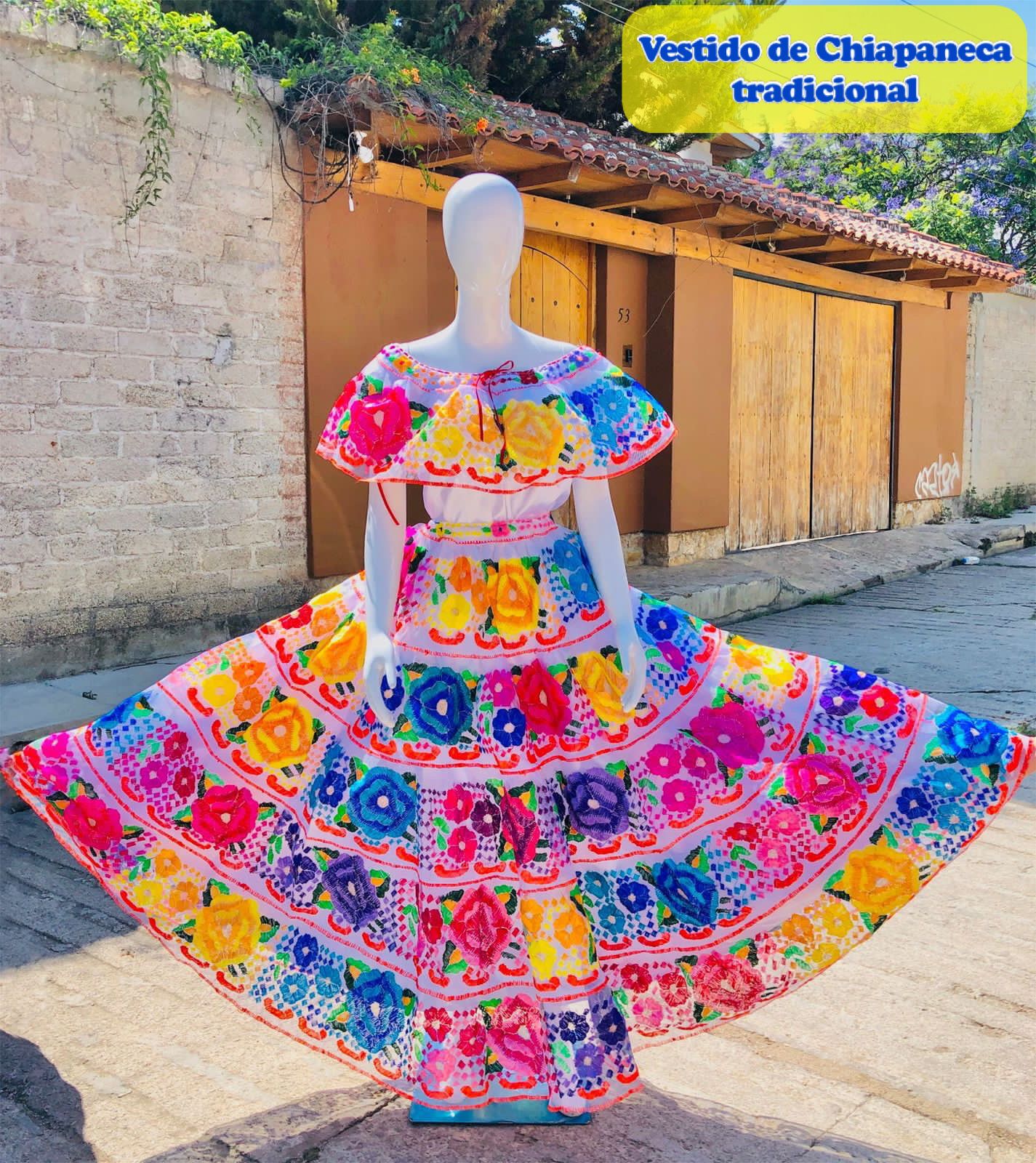 Vestido Chiapaneca Blanco