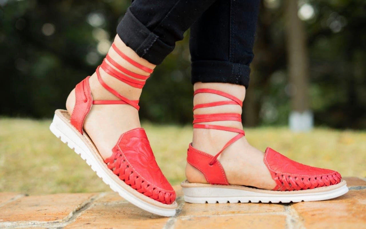 Huaraches México Rojo