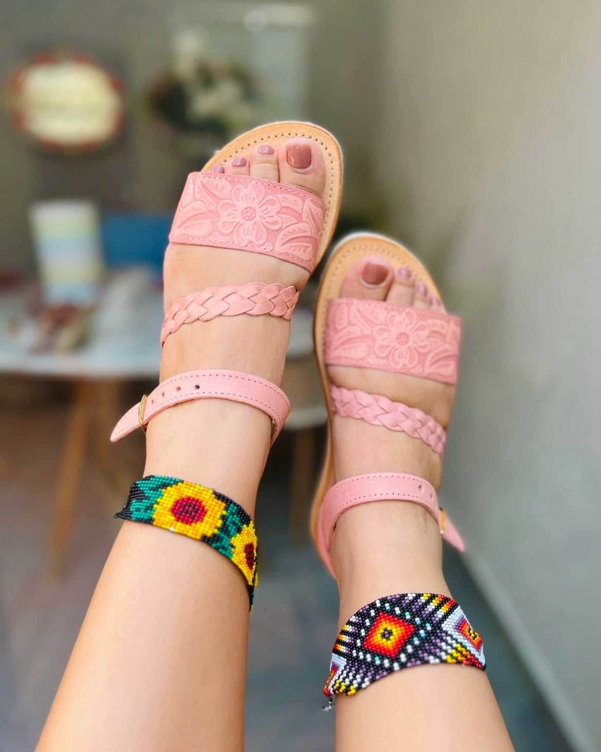Huaraches Rosas