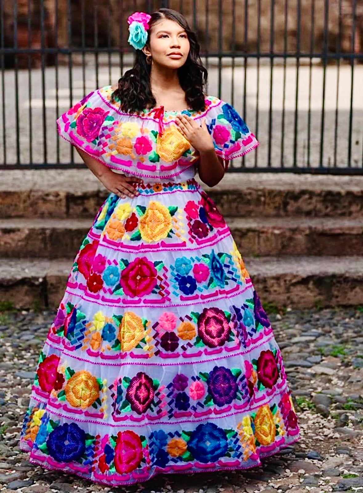 Vestido Chiapaneca Blanco