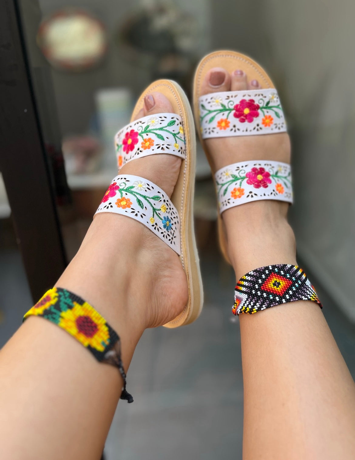 Sandalias Zara blanco