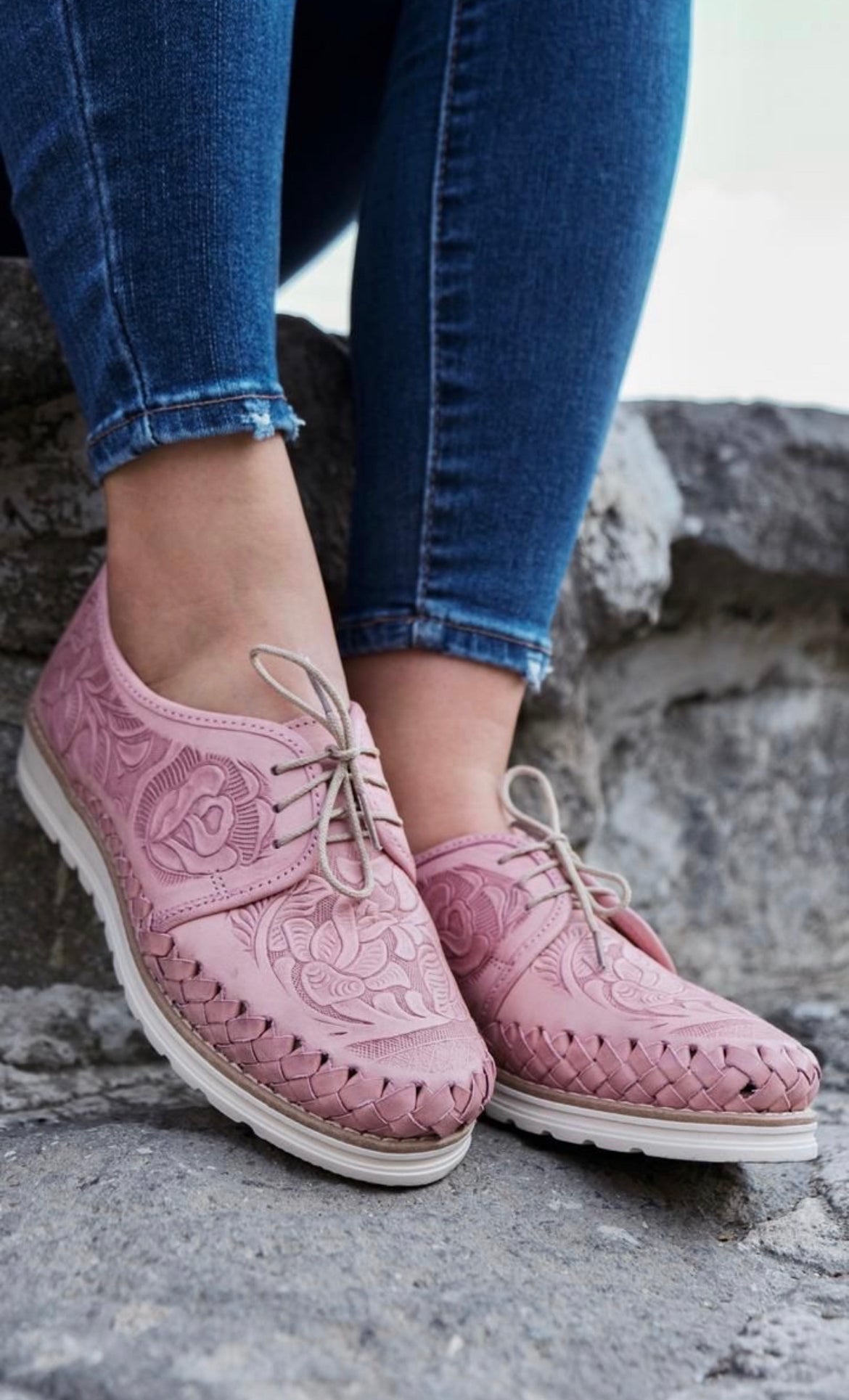 Huaraches Otoño Rosa