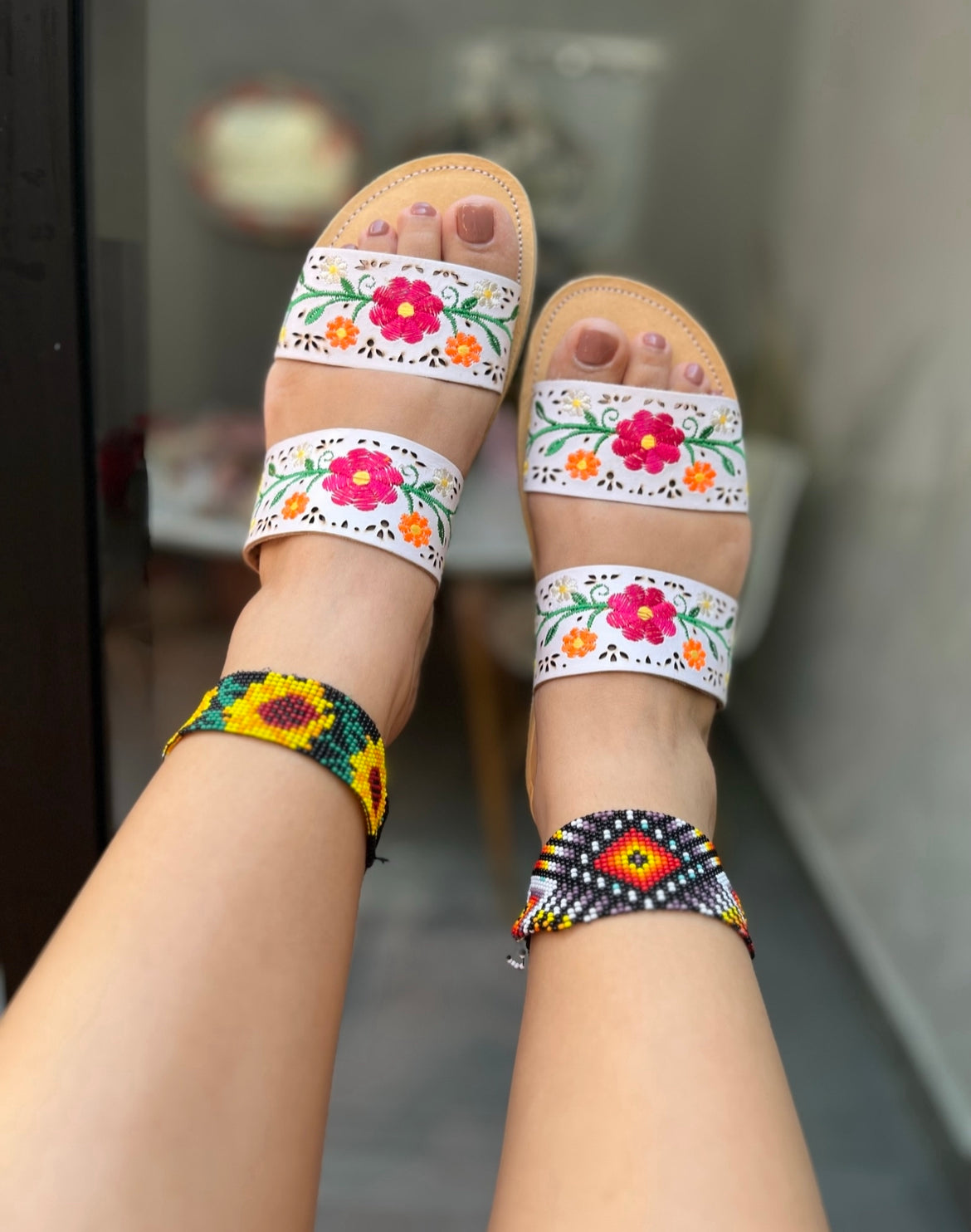 Sandalias Zara blanco