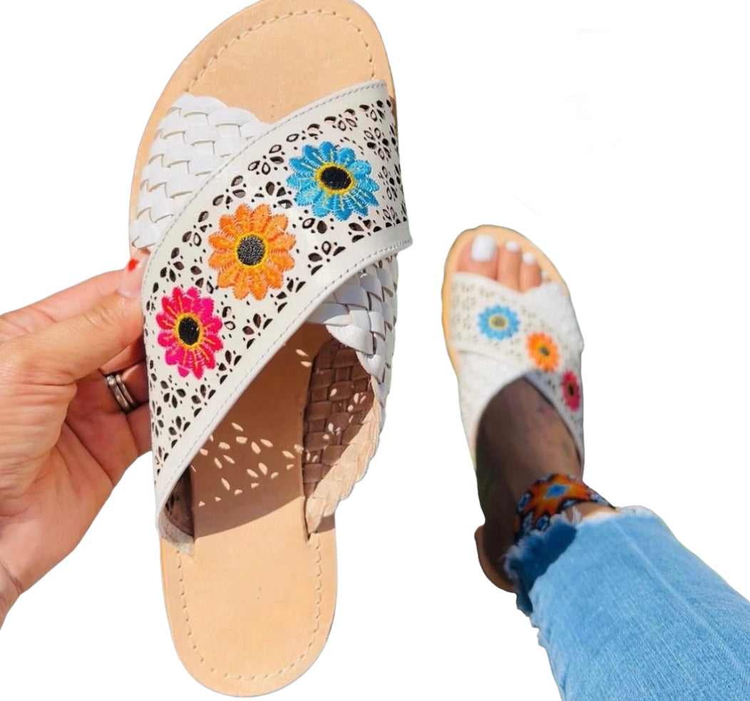 Huaraches Elisa Blanco