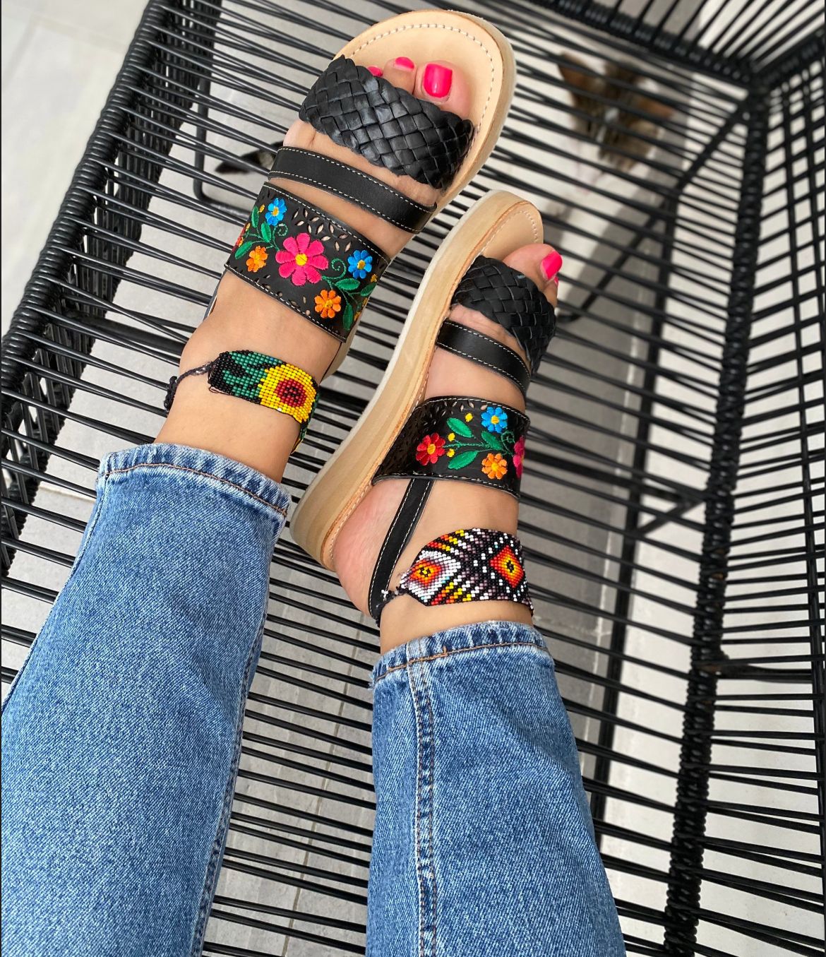 Huaraches Ericka Negro