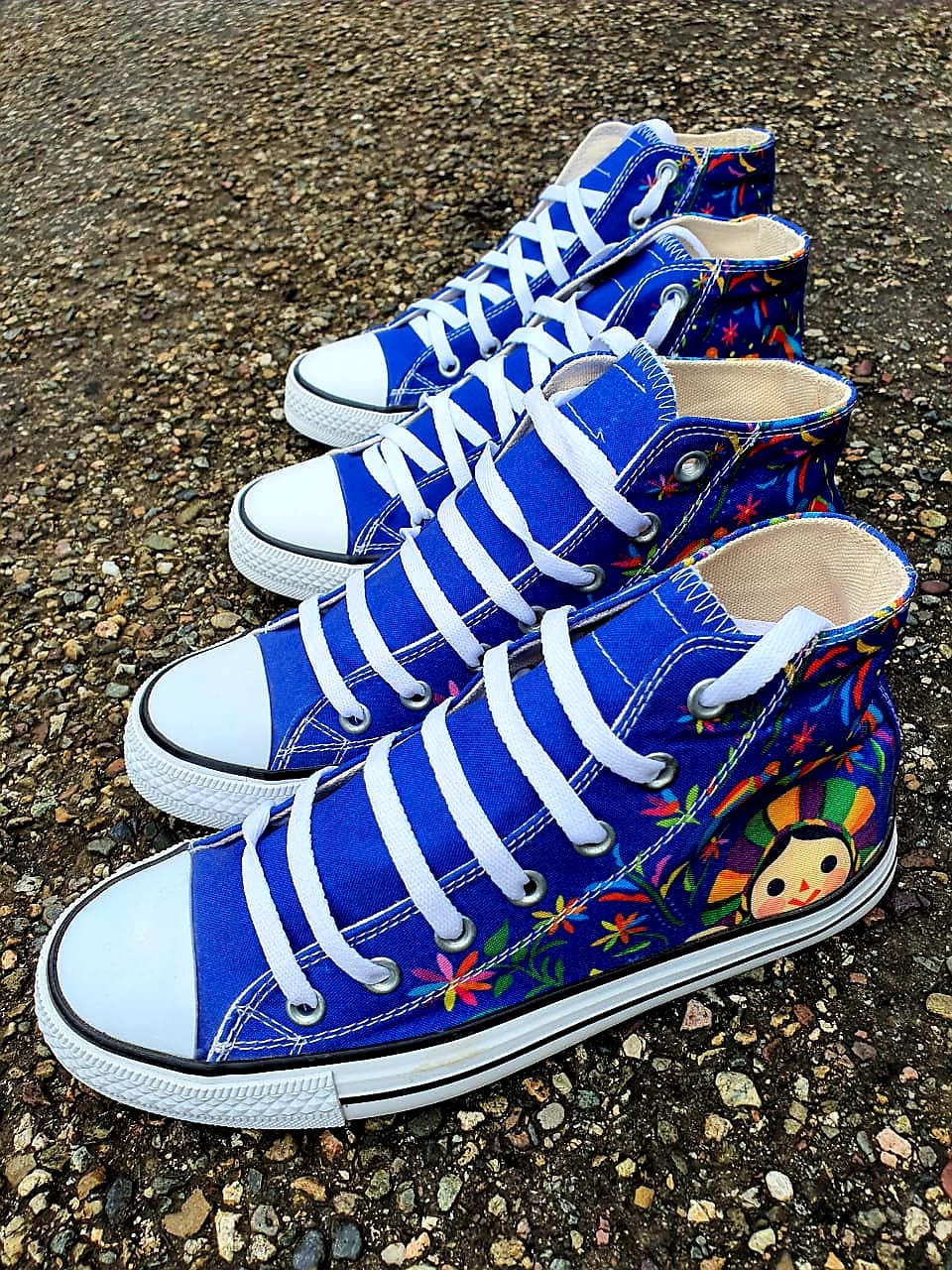 Tenis Tipo converse muñeca Lele