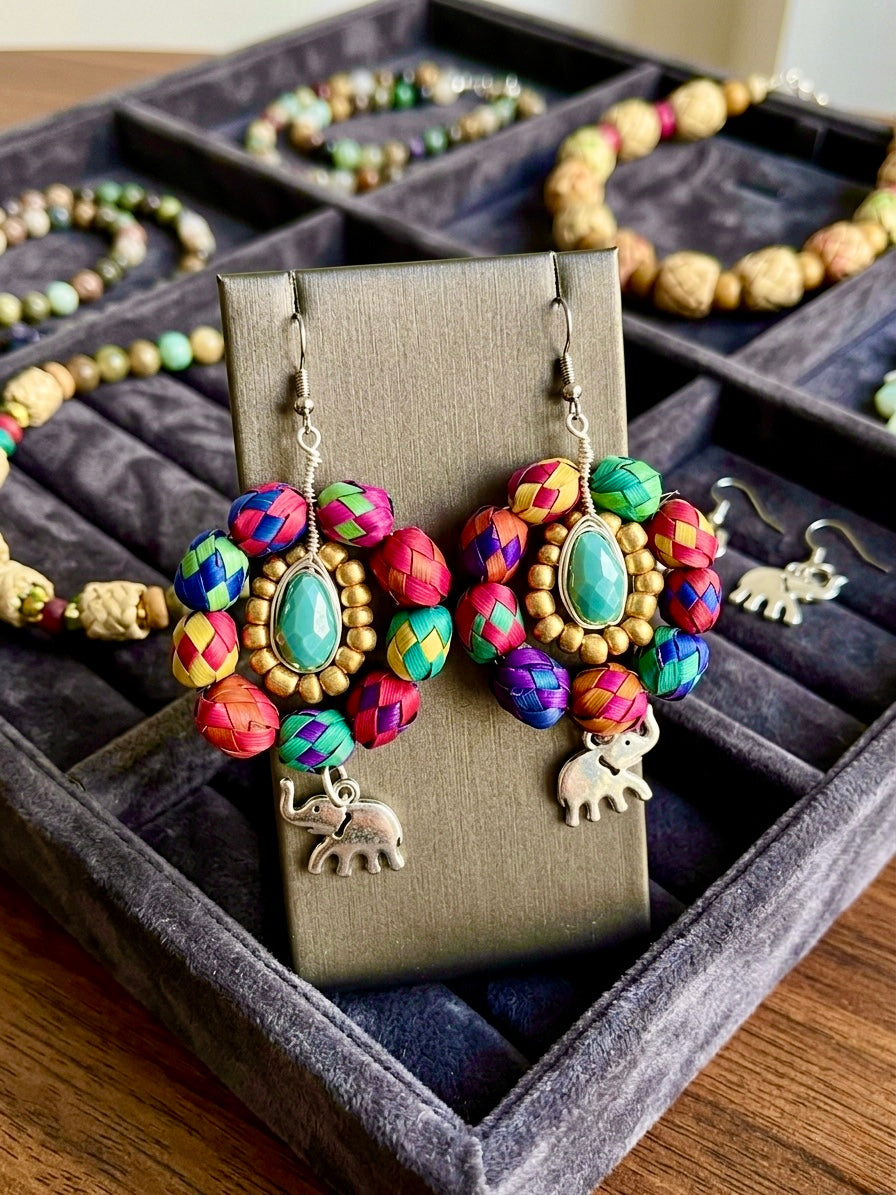 Aretes Palma Elefante
