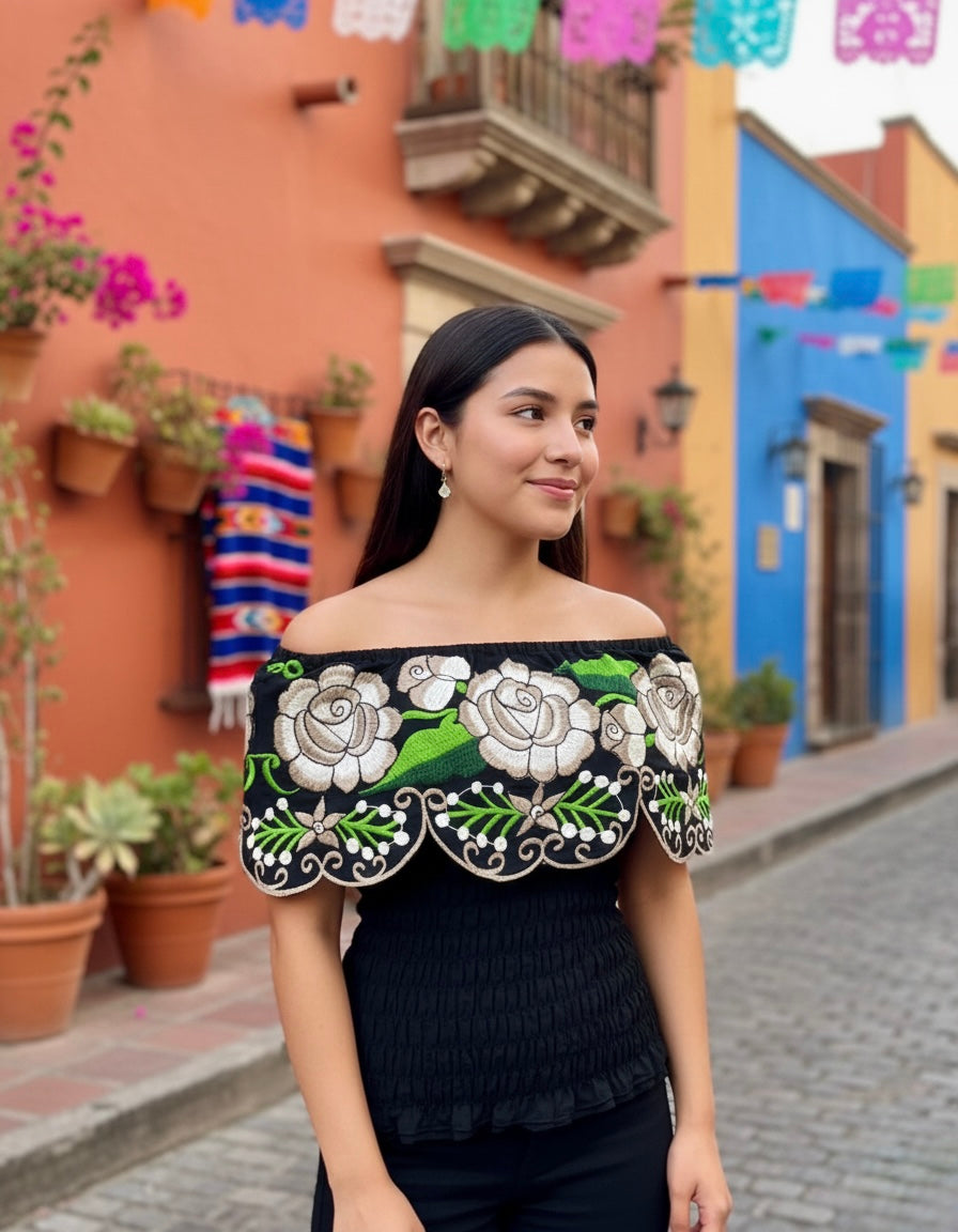 Blusa campesina rosal