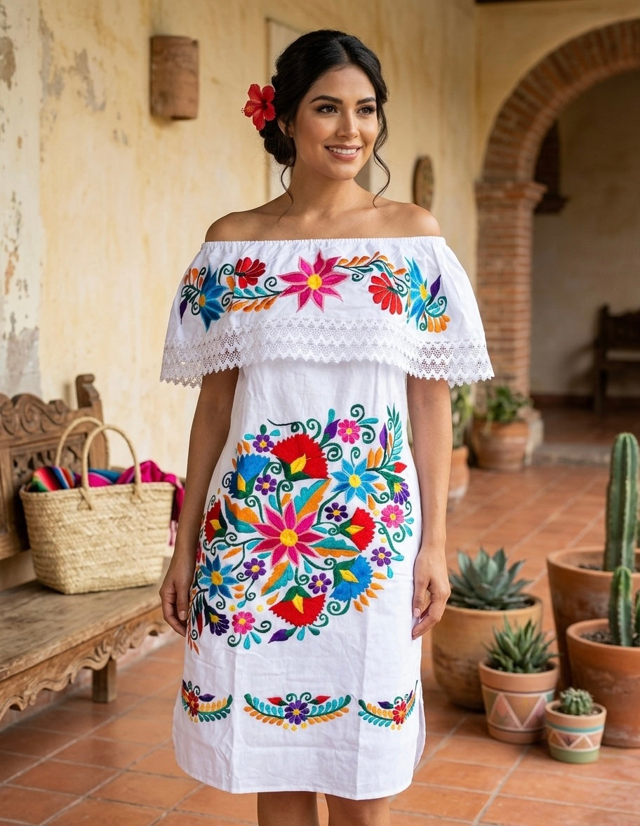 Vestido campesino floral