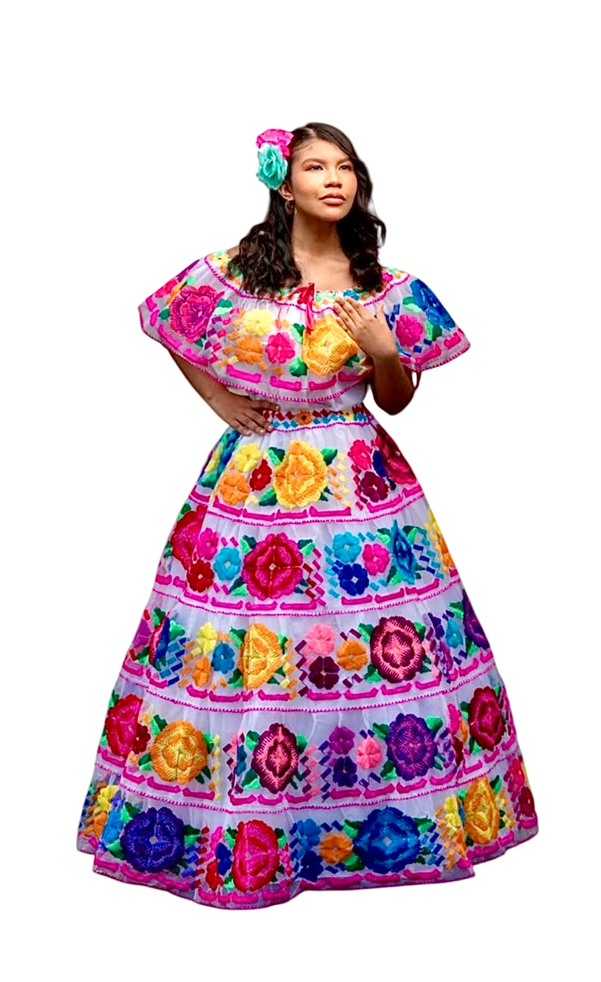 Vestido Chiapaneca Blanco