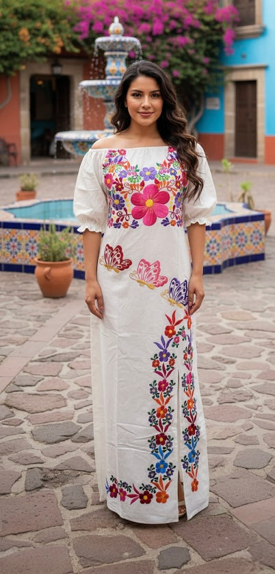 Vestido Maxi Mariposas