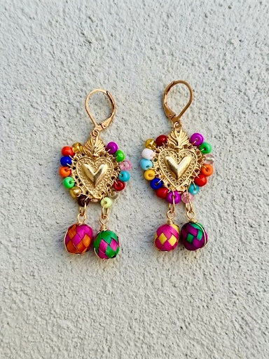 Aretes sagrado multicolor