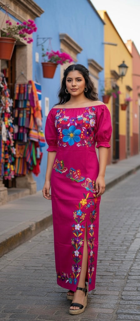 Vestido Maxi Mariposas