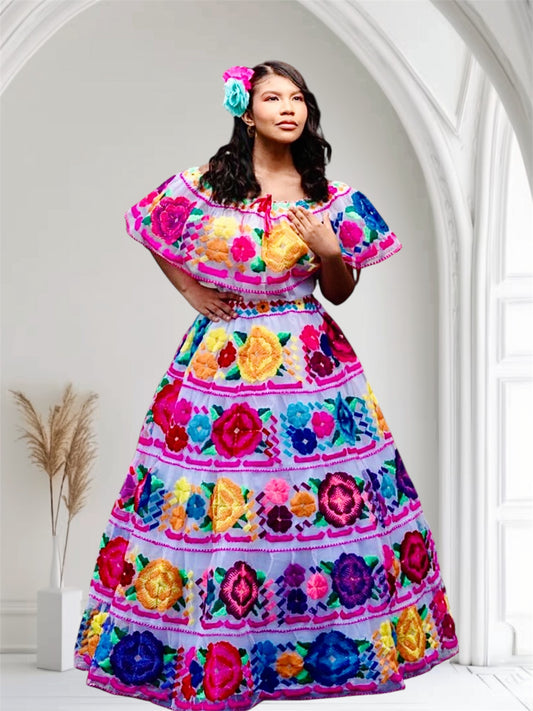 Vestido Chiapaneca Blanco