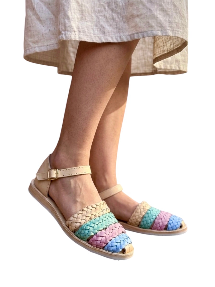 Huaraches Trenza pastel