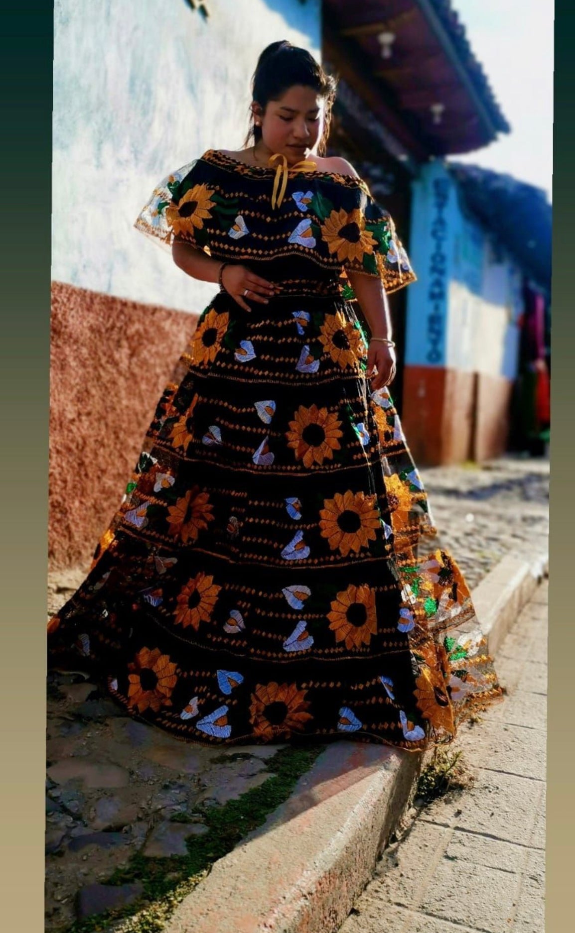 Vestido Chiapaneca Girasol