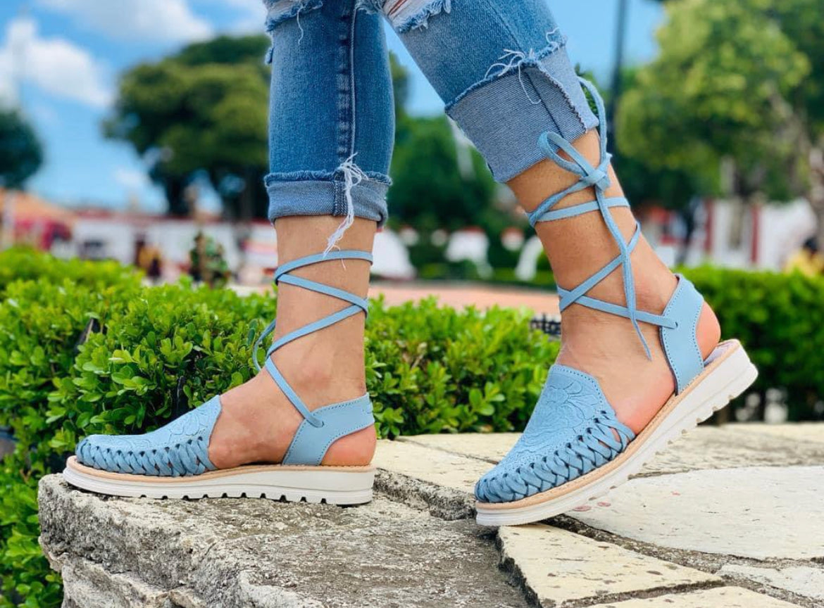 Huaraches México azul