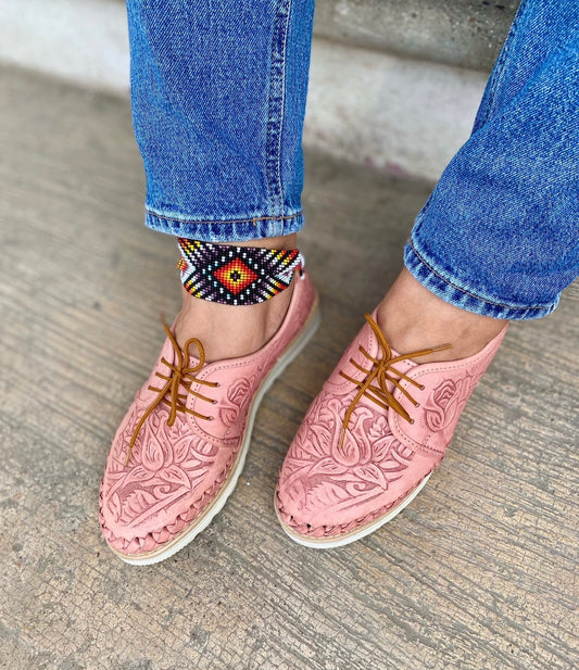 Huaraches Otoño Rosa