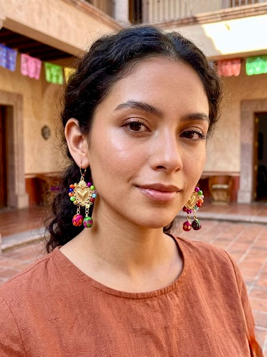 Aretes sagrado multicolor