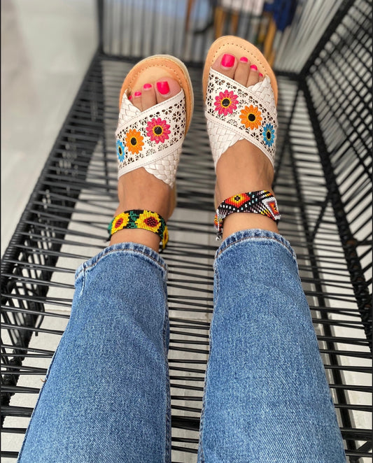 Huaraches Elisa Blanco