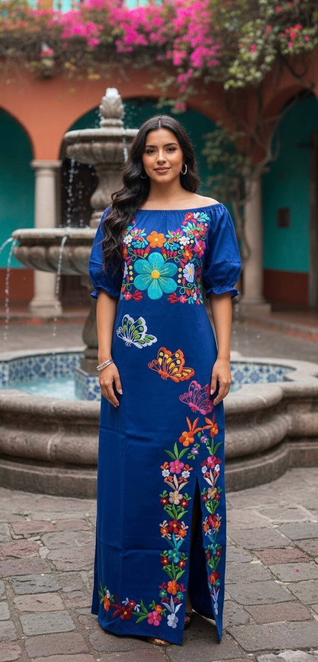 Vestido Maxi Mariposas