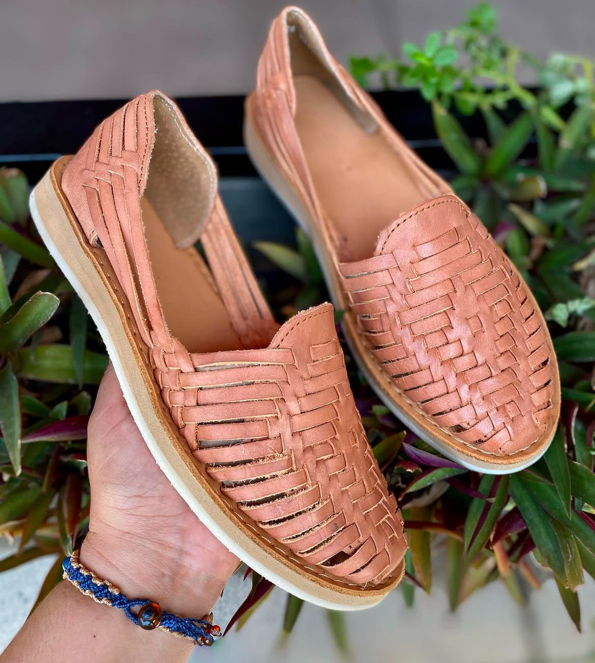 Huaraches rombo tan2