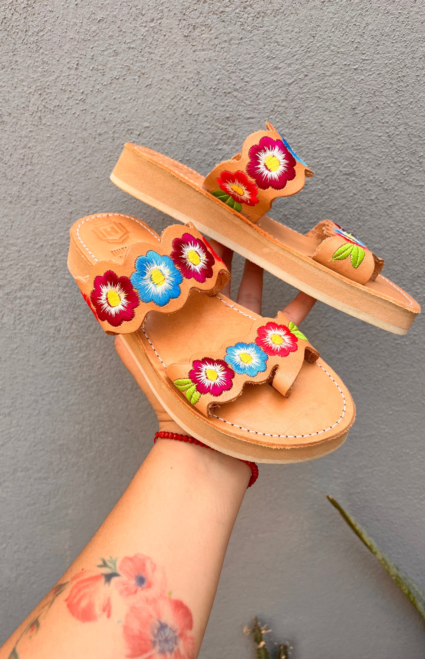 Sandalias Flor multicolor