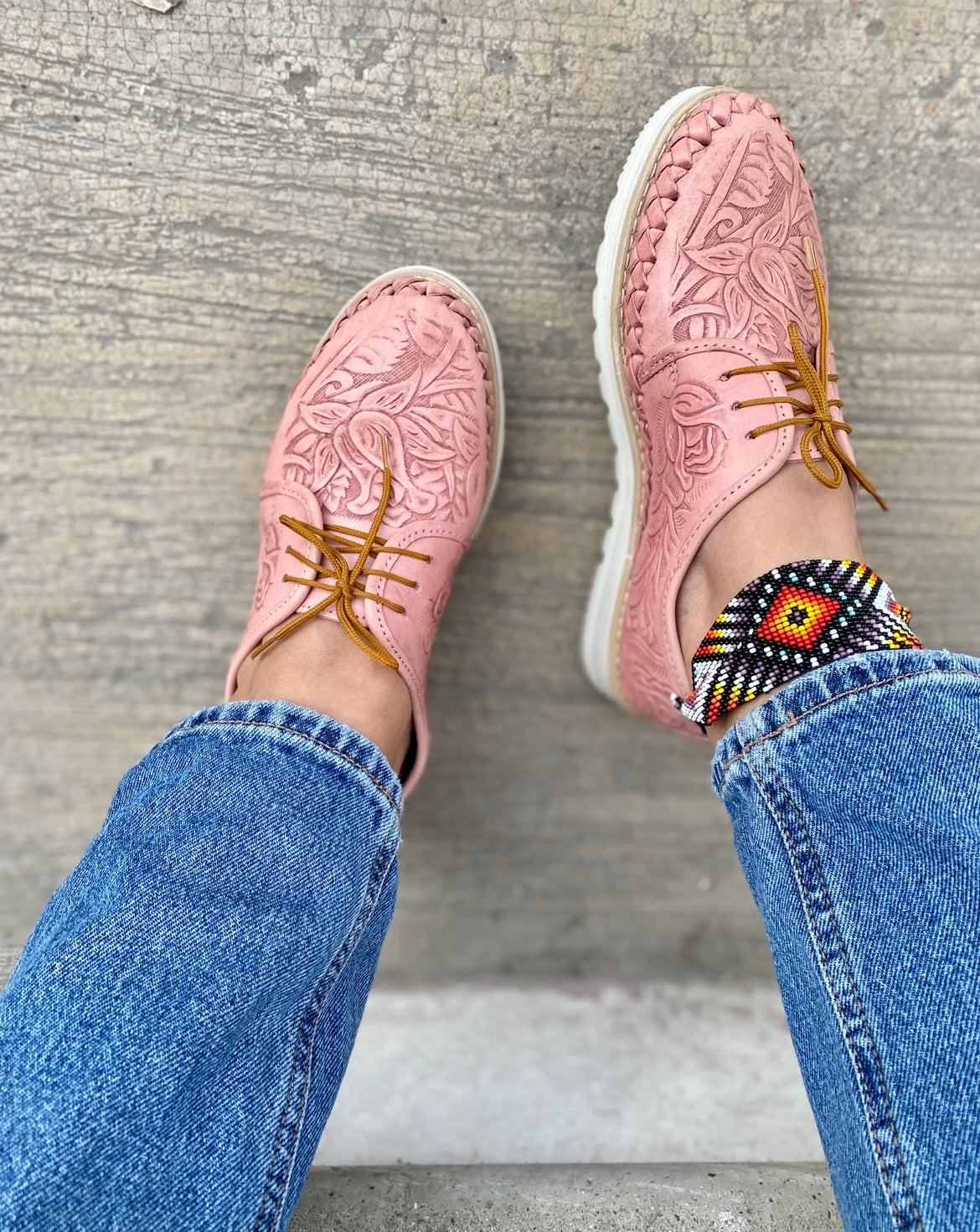 Huaraches Otoño Rosa