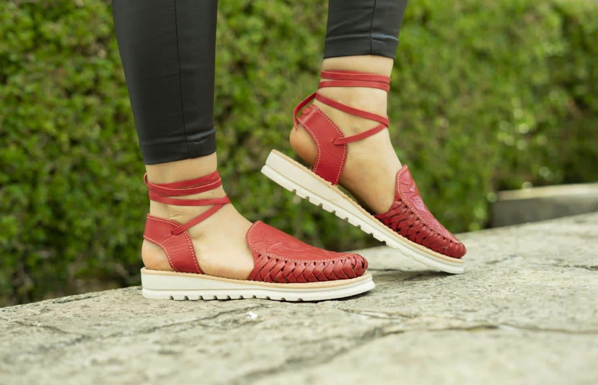 Huaraches México Rojo