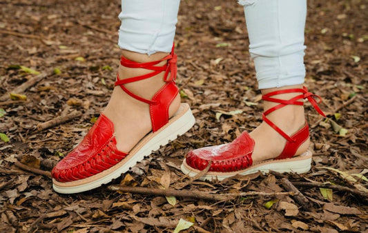 Huaraches México Rojo