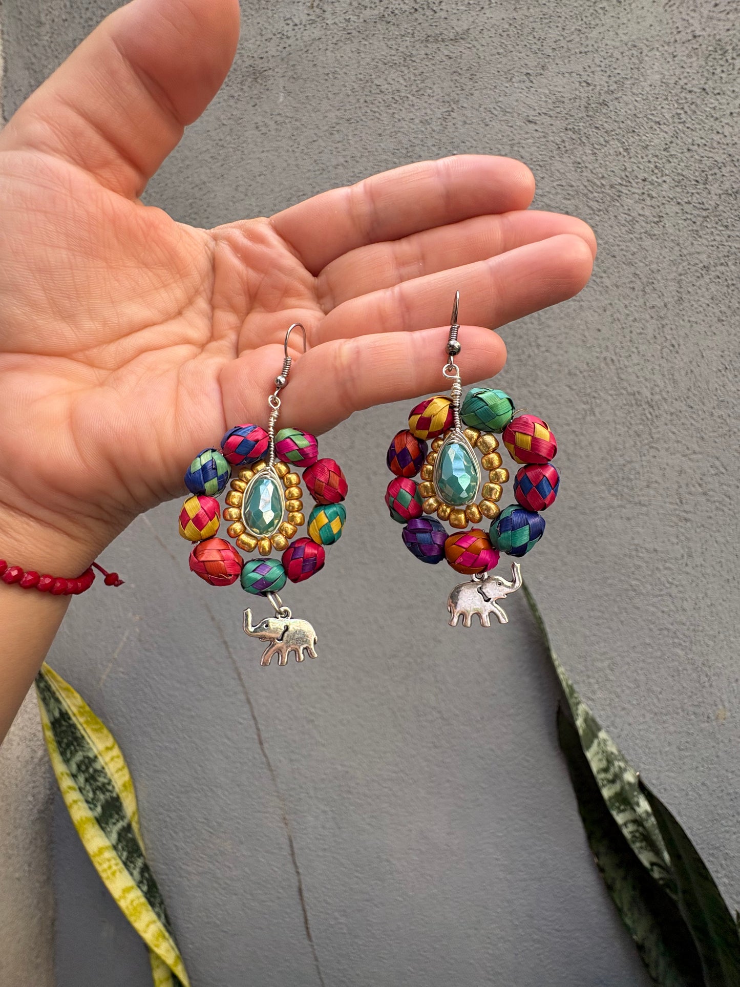 Aretes Palma Elefante