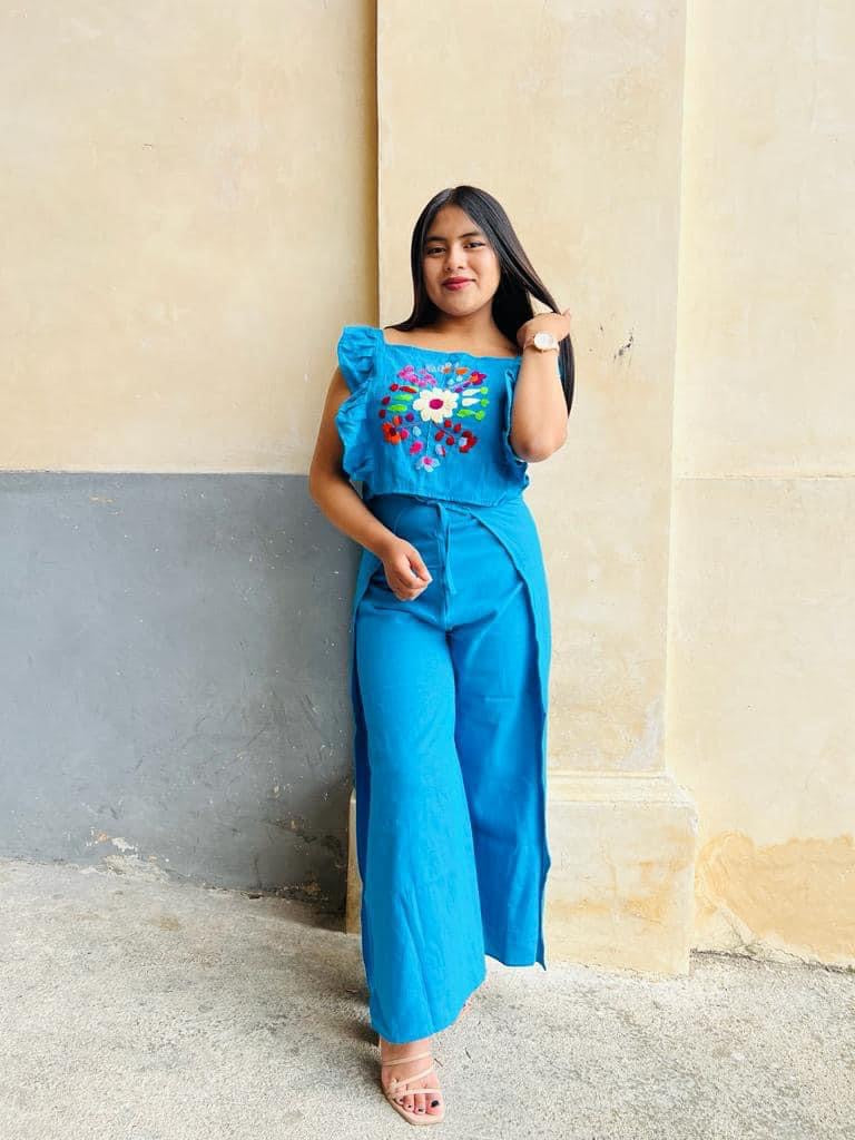Set Pantalón y Blusa Mariposa