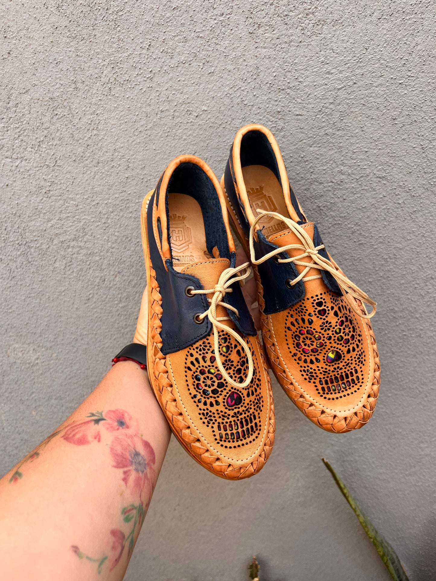 Huarache Calavera de azúcar