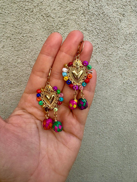 Aretes sagrado multicolor