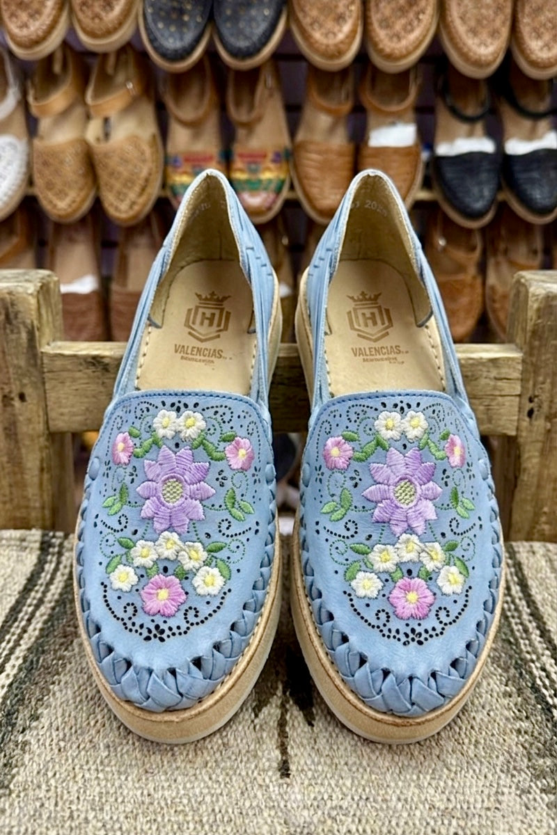 Huaraches Azul Flores