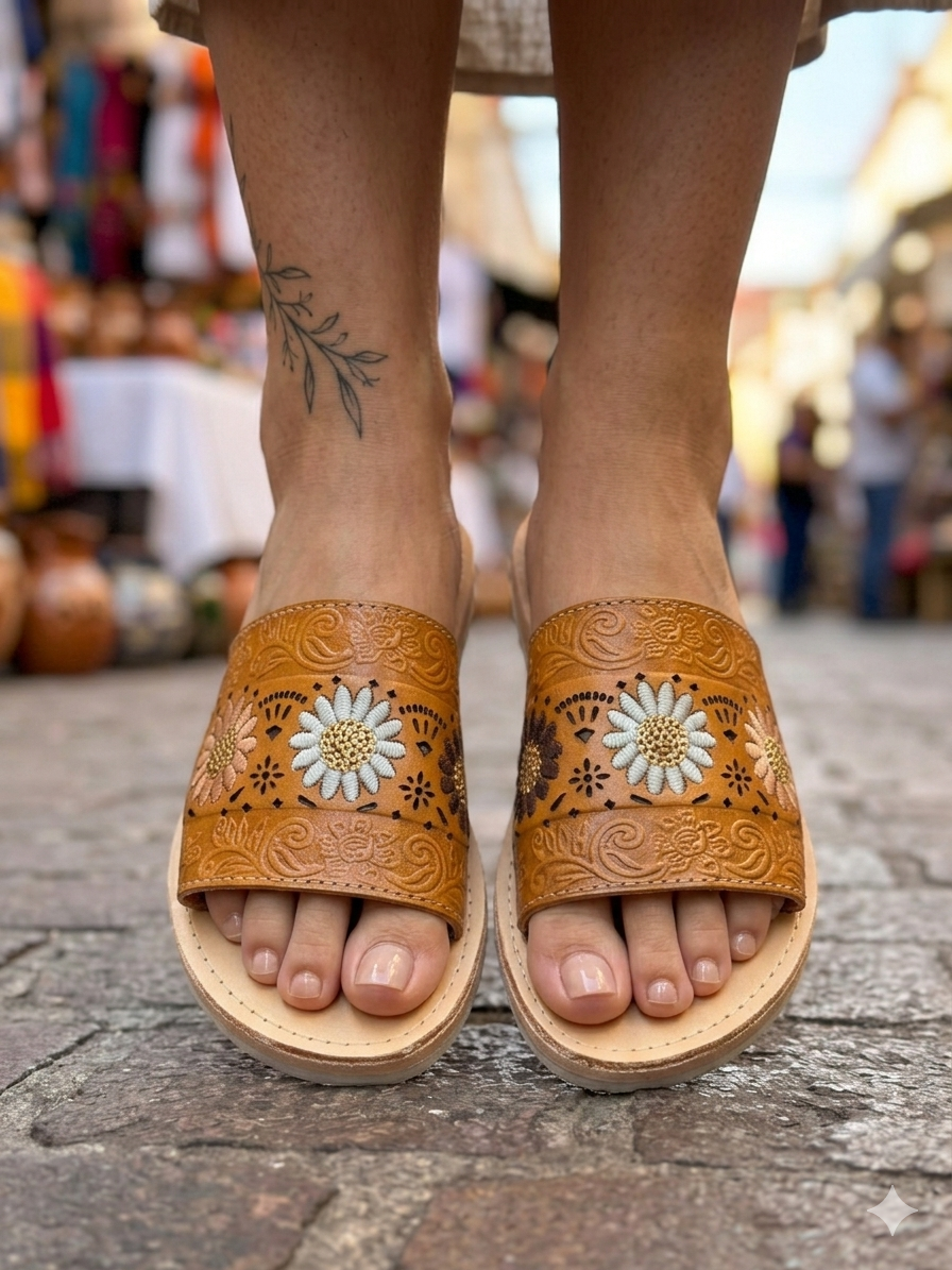 Sandalias Flor