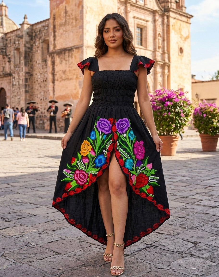 Vestido cola de pato