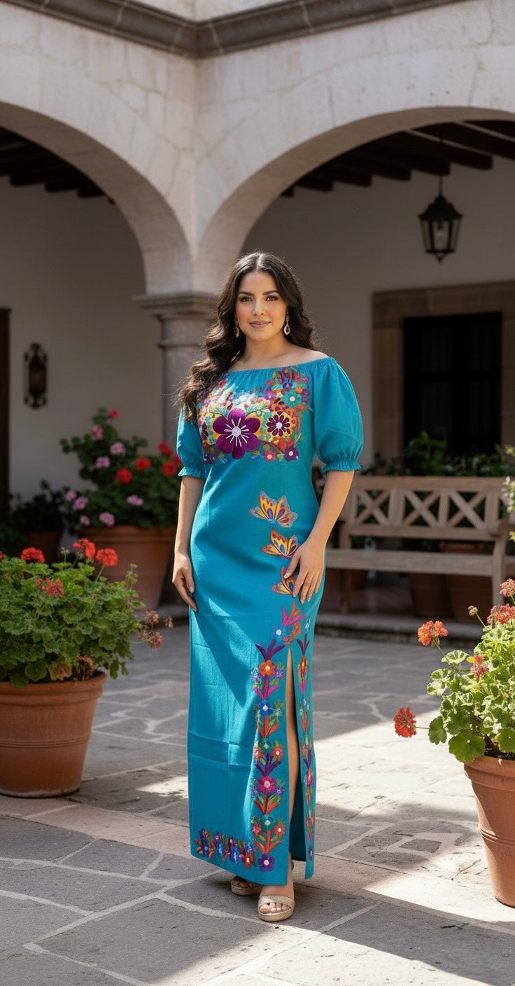 Vestido Maxi Mariposas
