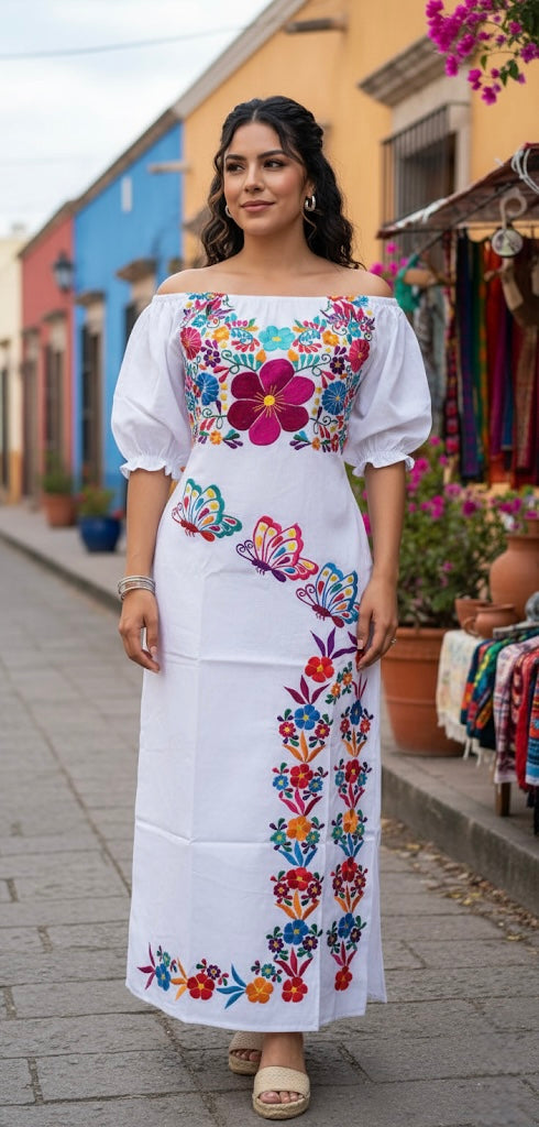 Vestido Maxi Mariposas