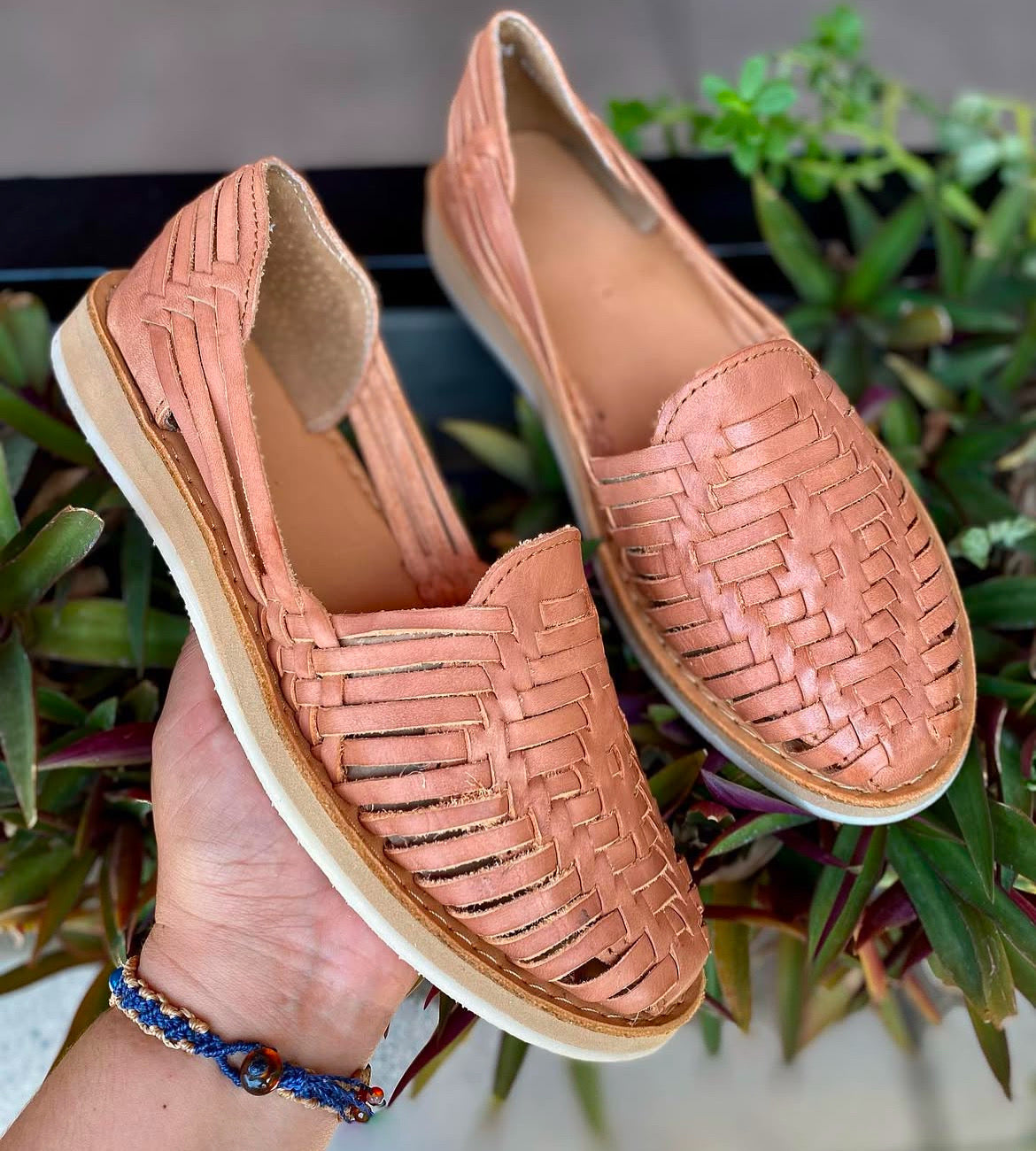 Huaraches rombo tan2