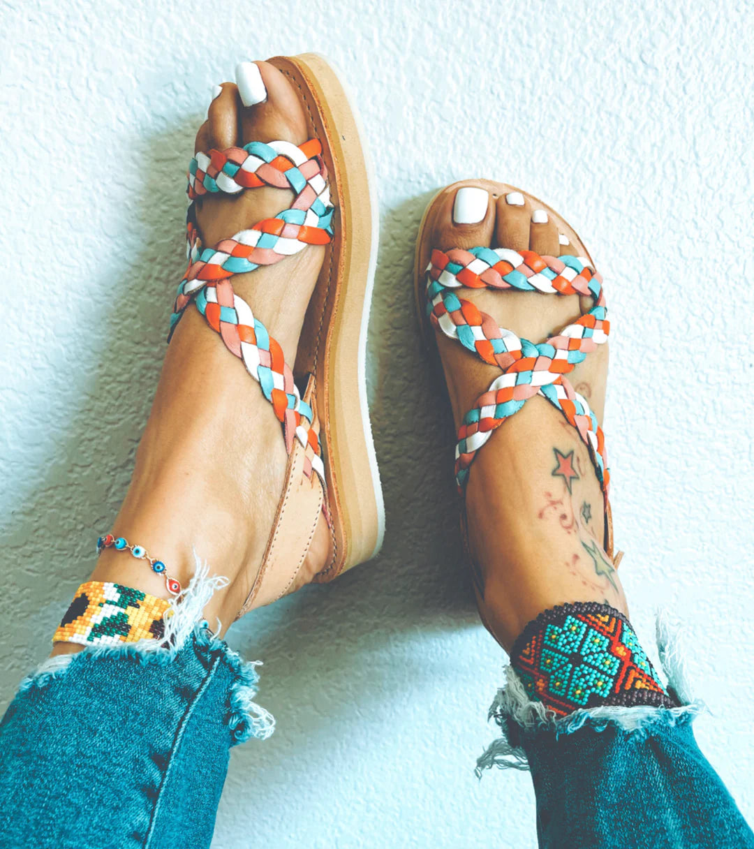 Sandalias Playa pastel