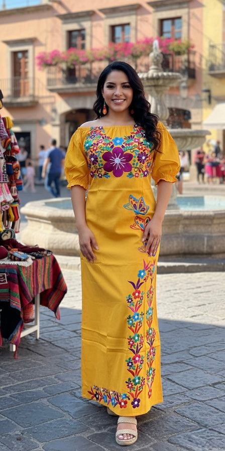 Vestido Maxi Mariposas