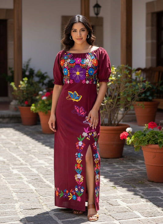 Vestido Maxi Mariposas