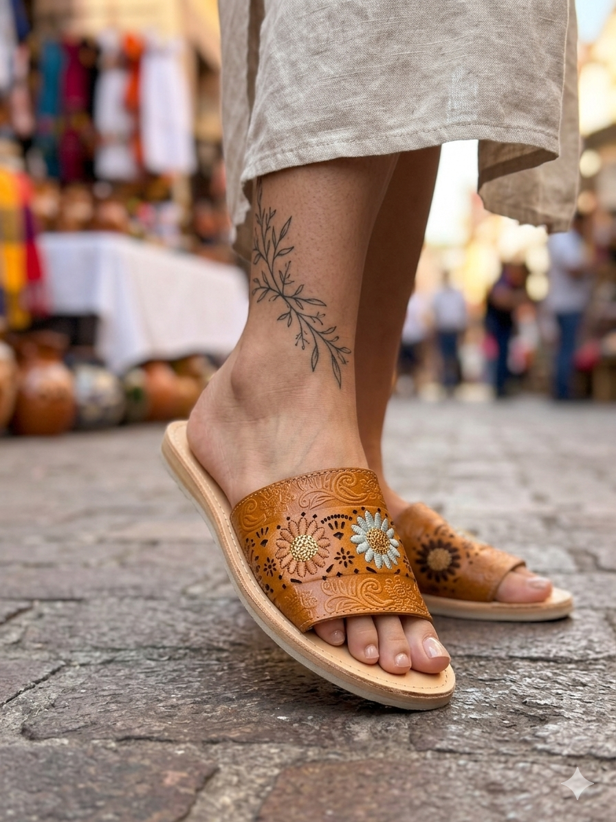 Sandalias Flor