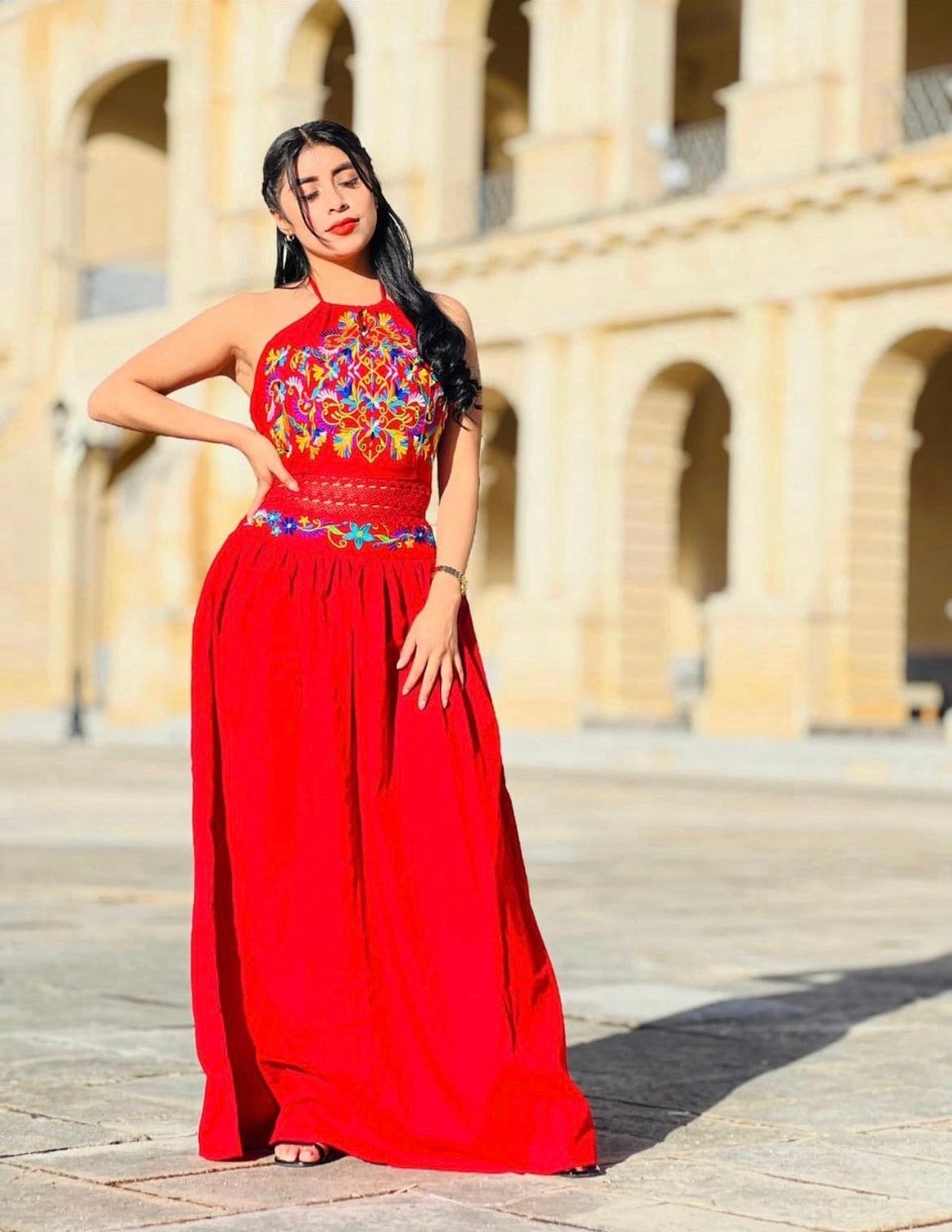 Vestido halter Sandra