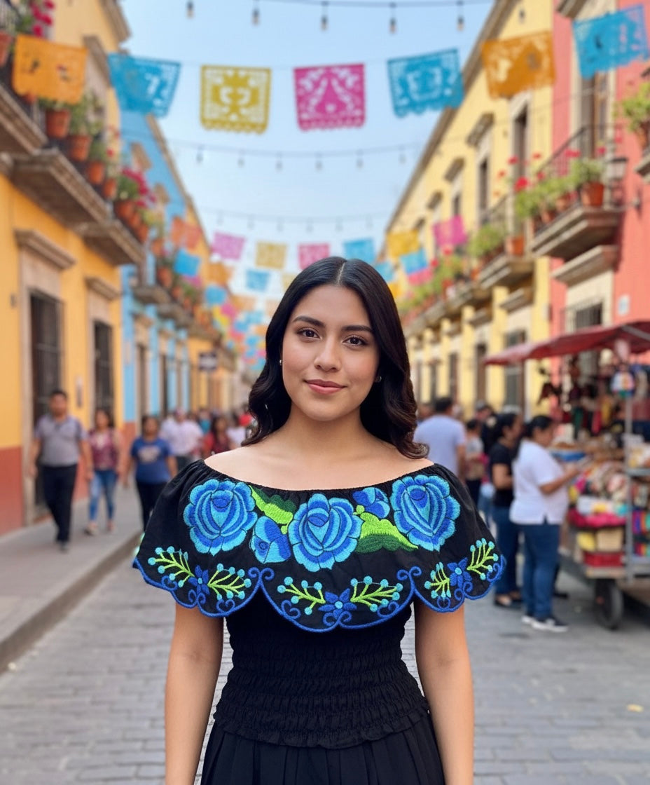 Blusa campesina rosal